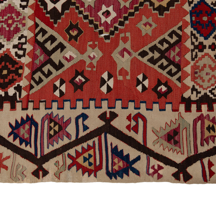 Vintage Flatweave Wool Turkish Kilim Runner - 5'3" x 13'1"