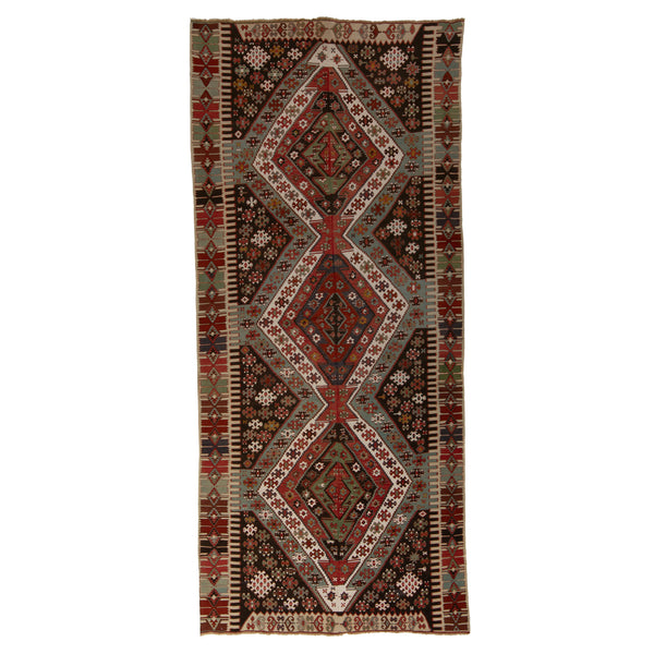 Anatolian Wool Kilim - 05'05" x 12'10" Default Title