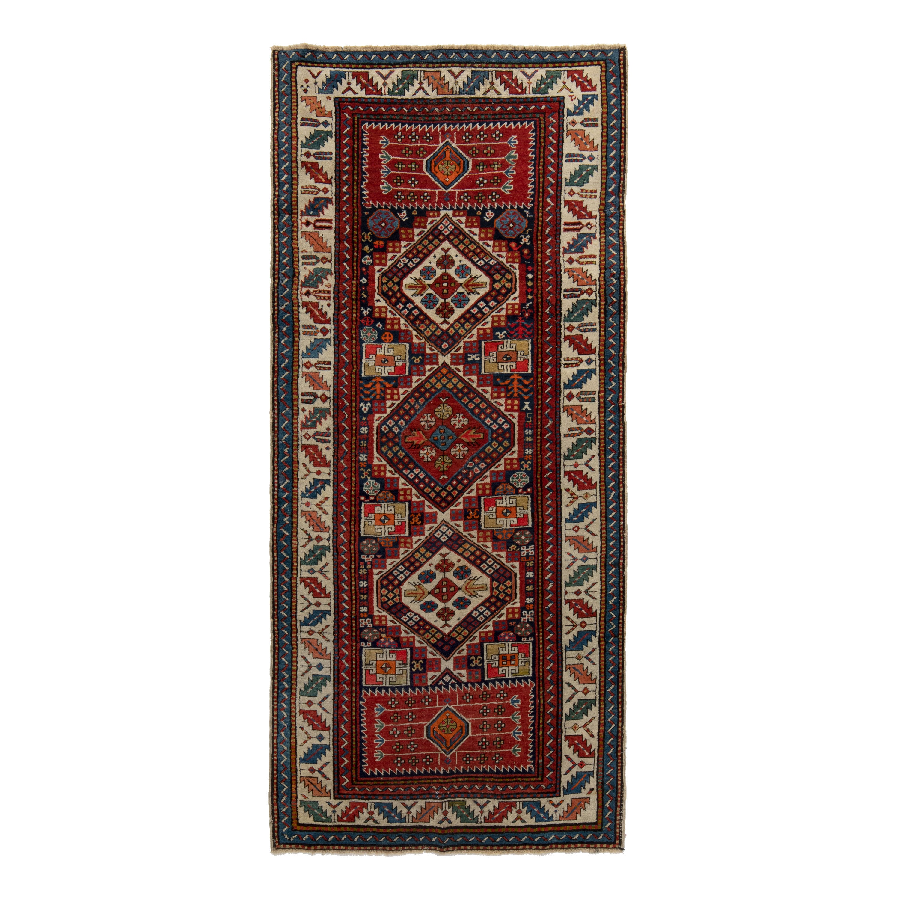 Traditional Wool Rug - 3'07" x 8'02" Default Title