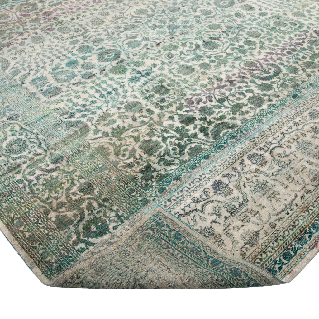 Blue Alchemy Transitional Silk Rug - 11' x 17'10"