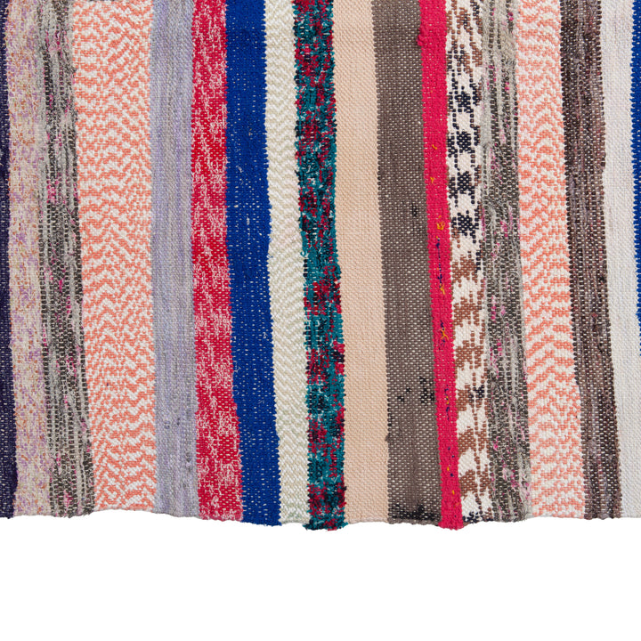 Multi Vintage Flatweave Wool Rug - 6'10" x 11' Default Title