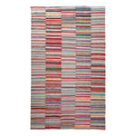 Multicolored Vintage Flatweave Anatolian Wool Rug - 8" x 13'2"