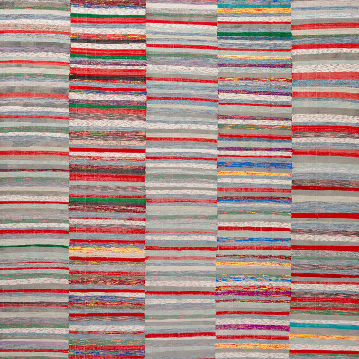 Multi Vintage Flatweave Wool Rug - 8" x 13'2" Default Title