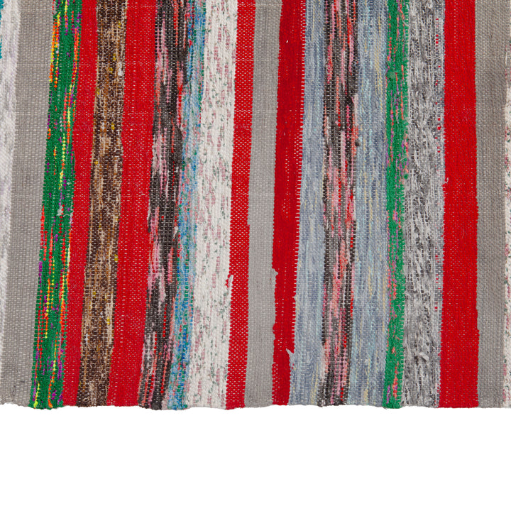 Multi Vintage Flatweave Wool Rug - 8" x 13'2" Default Title