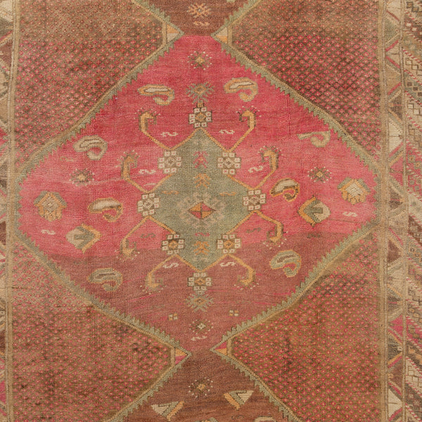 Vintage Traditional Anatolian Wool Rug - 6'2" x 13'7"