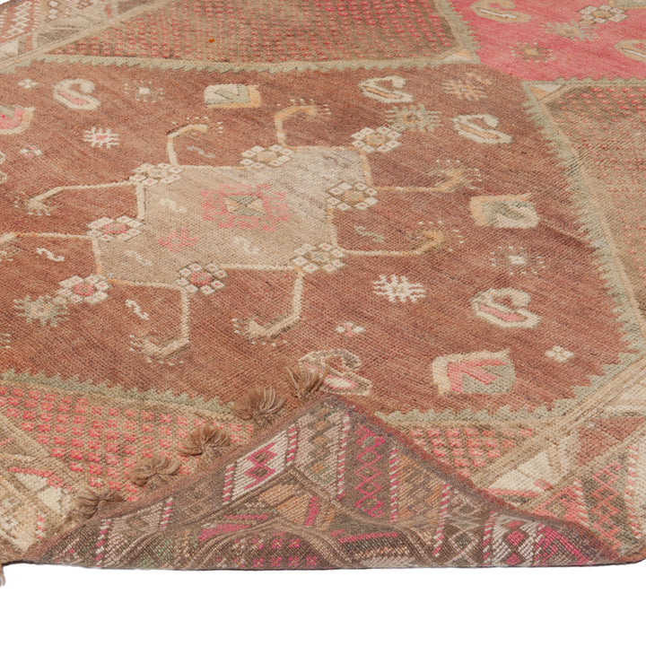 Vintage Traditional Anatolian Wool Rug - 6'2" x 13'7"