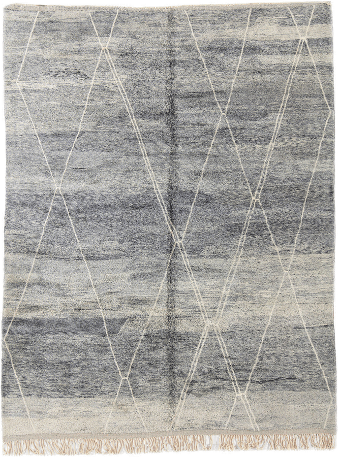 Grey Casablanca Wool Rug - 10'6