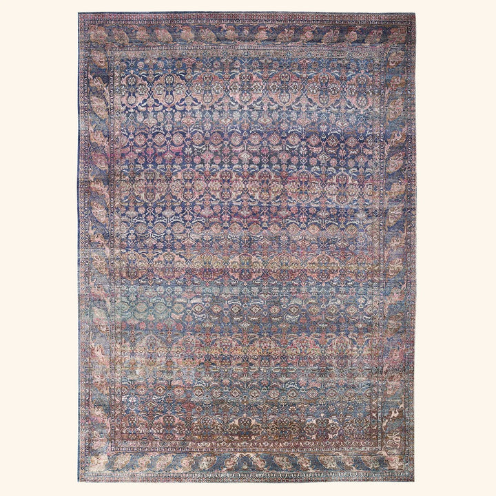 Purple Transitional Silk Rug - 9' x 13'