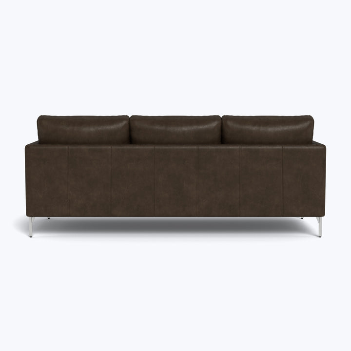 Hannah Leather 86" Three Seat Sofa