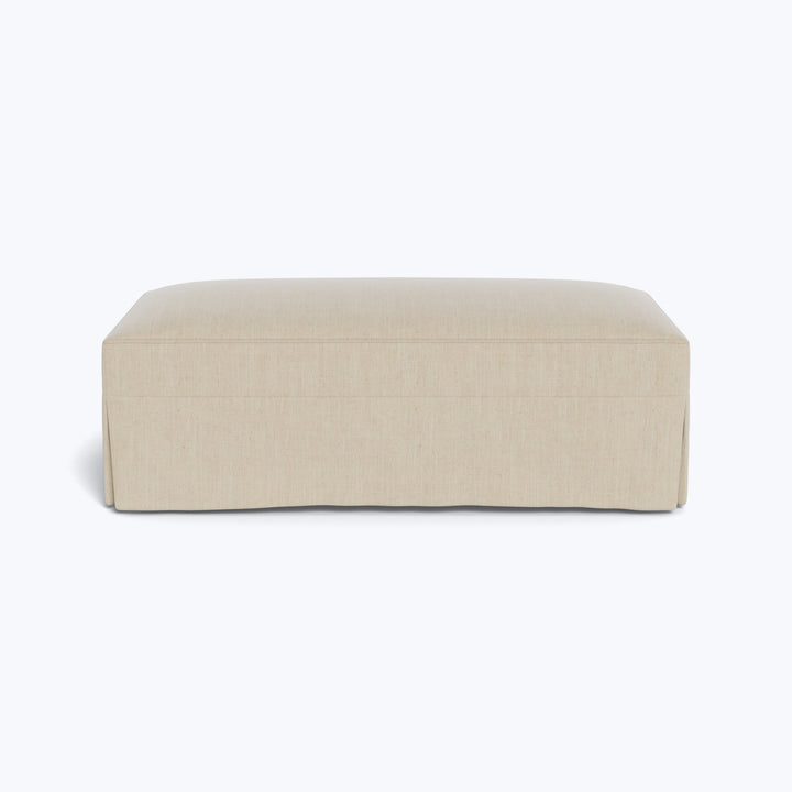 Martha's Vineyard Slipped Large Ottoman