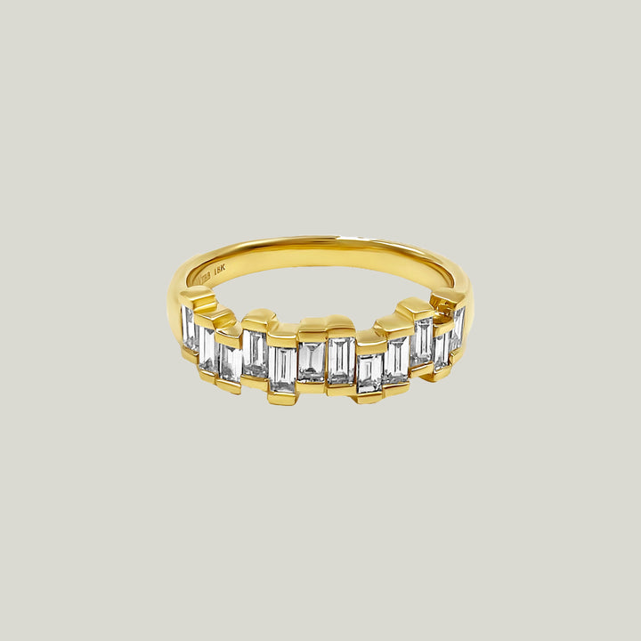 18k Baguette Diamond Band