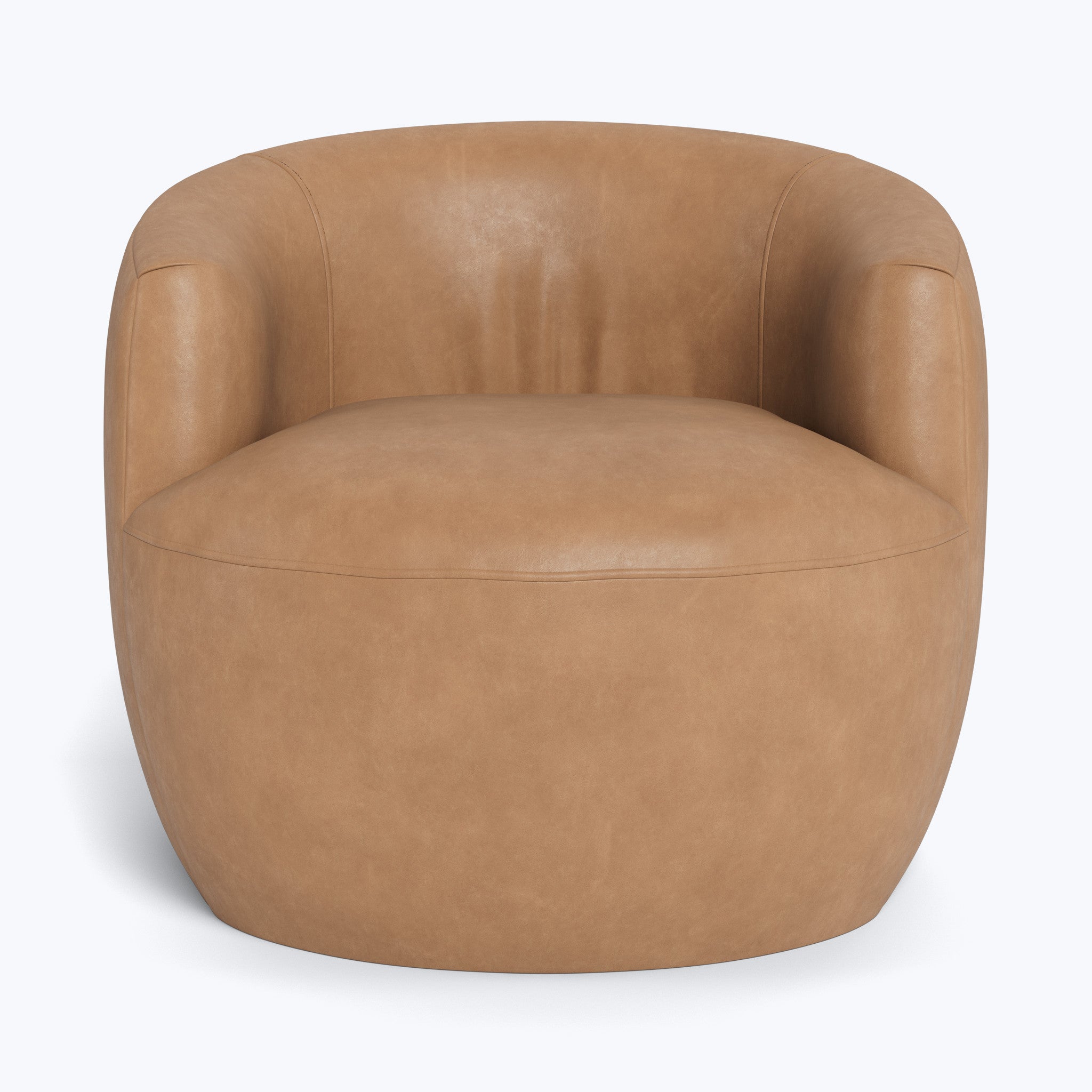 Carrie Leather Swivel Chair