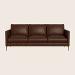Hannah Leather 86" Three Seat Sofa
