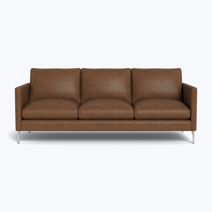 Hannah Leather 86" Three Seat Sofa