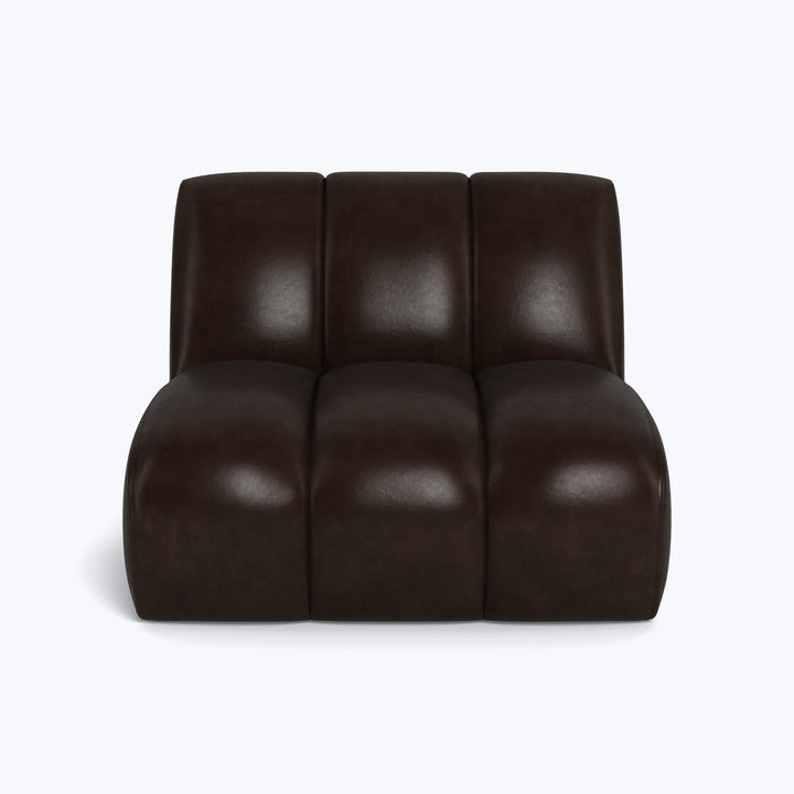 Grove Street Leather Armless Chair