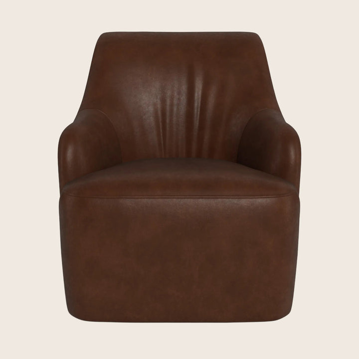 Saratoga Leather Swivel Chair