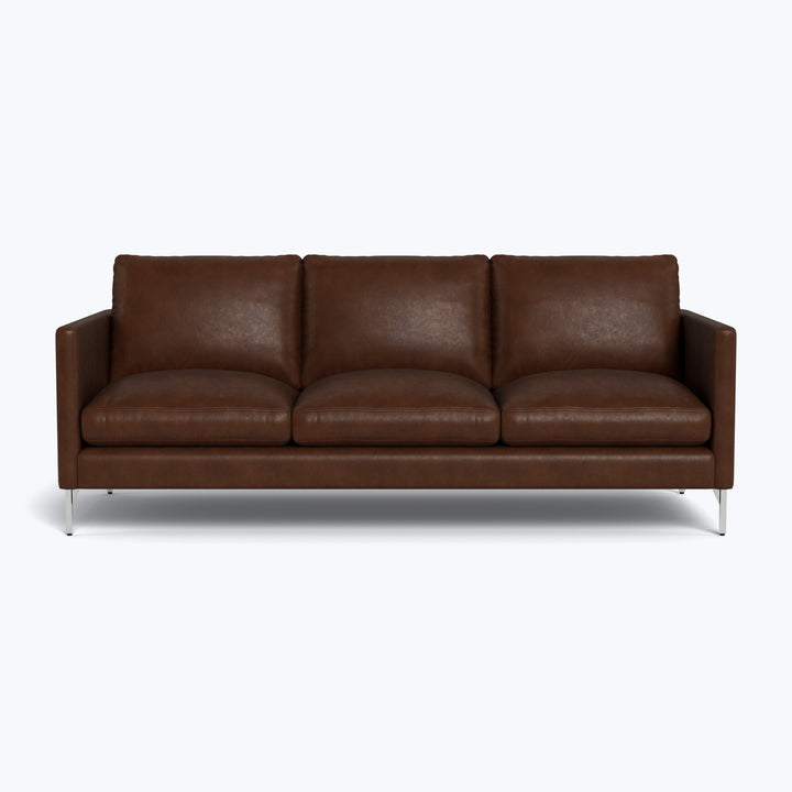 Hannah Leather 86" Three Seat Sofa