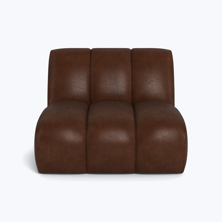 Grove Street Leather Armless Chair