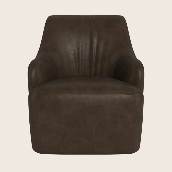 Saratoga Leather Swivel Chair
