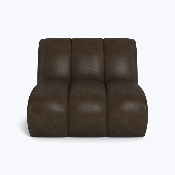 Grove Street Leather Armless Chair