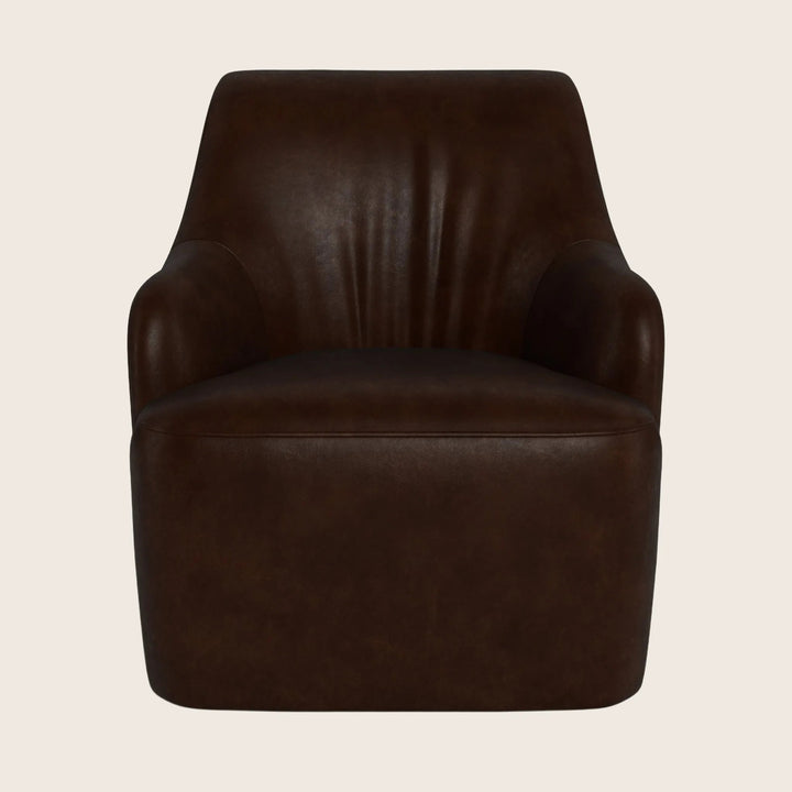 Saratoga Leather Swivel Chair