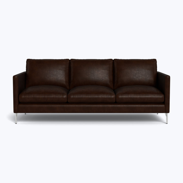 Hannah Leather 86" Three Seat Sofa