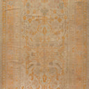 Beige Vintage Traditional Wool Oushak Rug - 8'2" x 11'7"