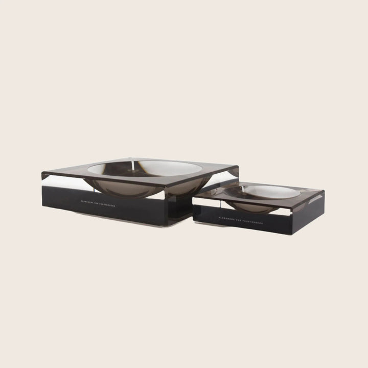 Clear Bronze Candy Bowl