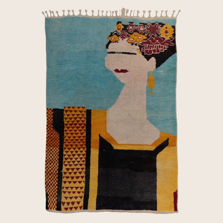 Moroccan Wool Rug - 6'03" x 9'06"
