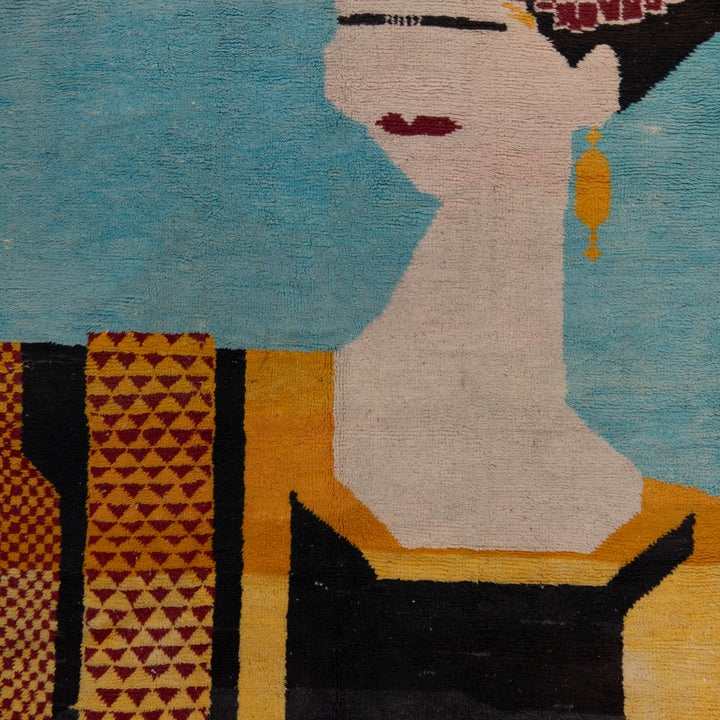 Moroccan Wool Rug - 6'03" x 9'06"