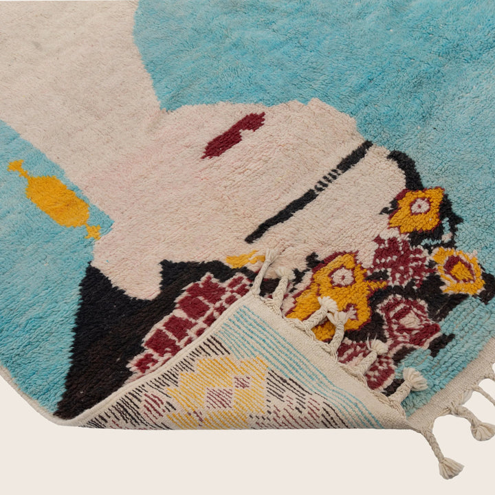 Moroccan Wool Rug - 6'03" x 9'06"