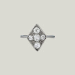 Platinum French Art Deco Diamond Ring