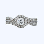 14Kw Contemporary Engagement Diamond Ring