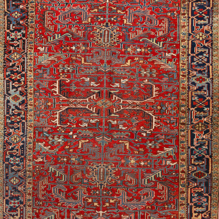 Multi Vintage Traditional Wool Rug - 7'7" x 10'10" Default Title