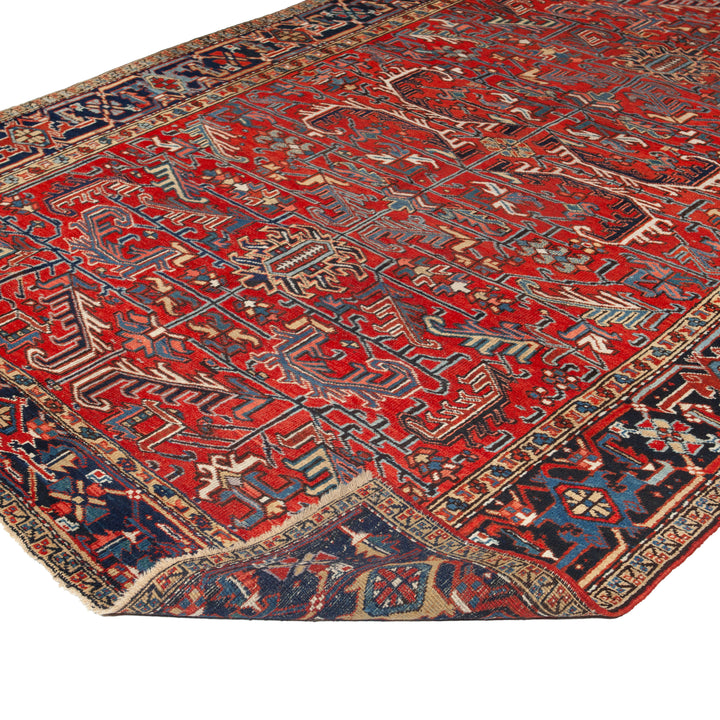 Multi Vintage Traditional Wool Rug - 7'7" x 10'10" Default Title