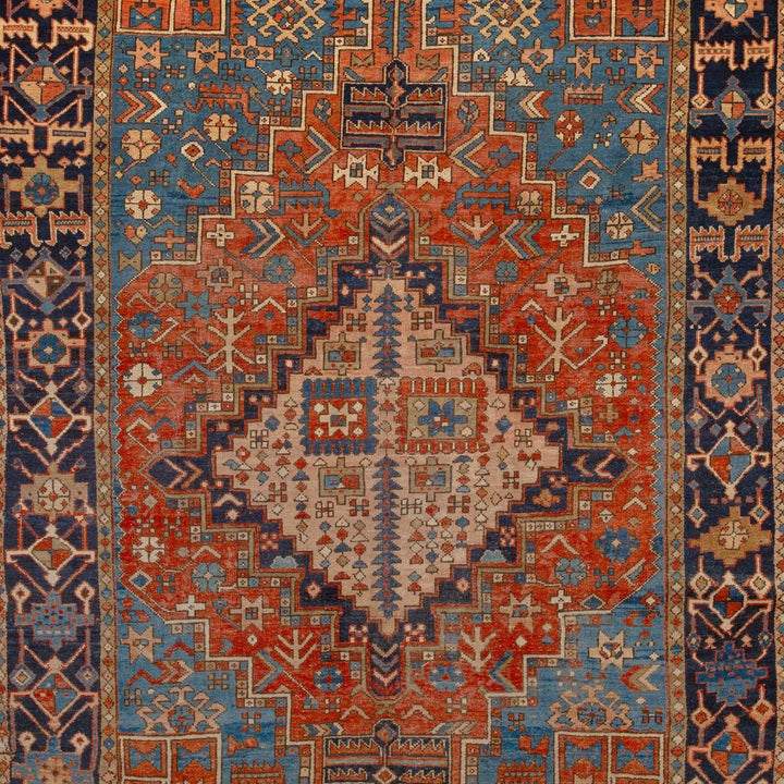 Multi Vintage Traditional Wool Rug - 8'8" x 11'10" Default Title