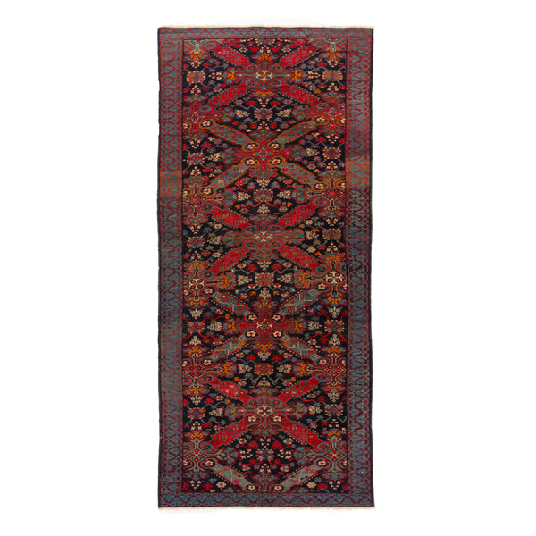 Red Vintage Turkish Wool Runner - 5'4" x 13'2"