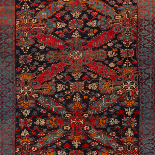 Red Vintage Turkish Wool Runner - 5'4" x 13'2"