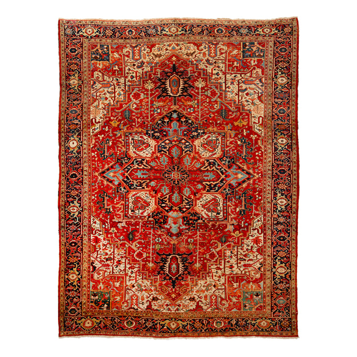 Vintage Traditional Wool Rug - 9'6" x 12'11"