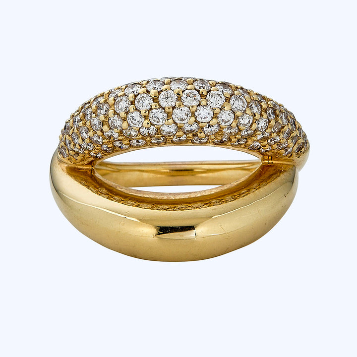 Mauboussin Twin Yellow Gold With Diamonds