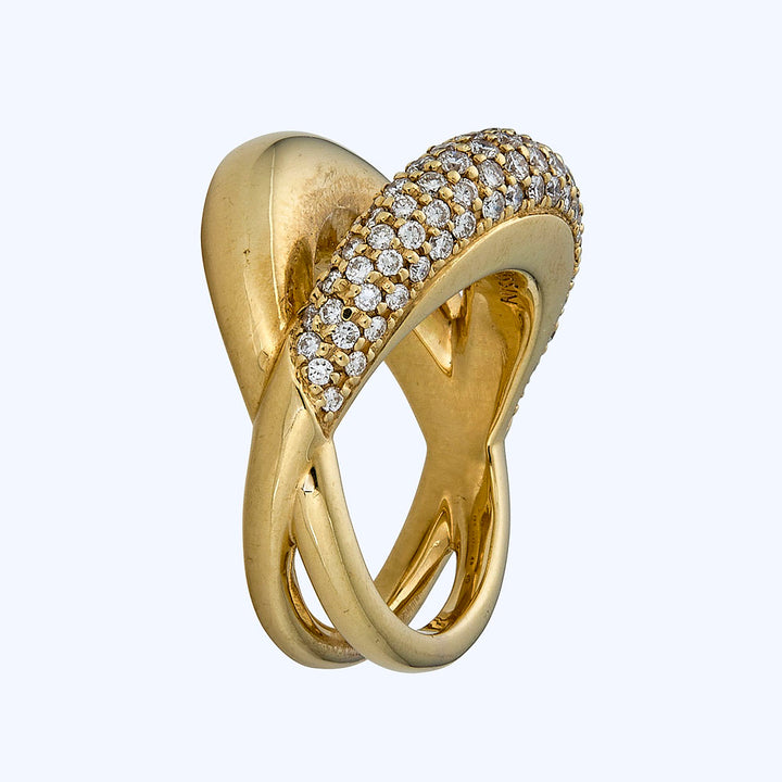 Mauboussin Twin Yellow Gold With Diamonds