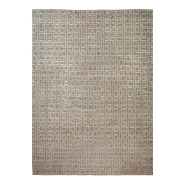 Grey Transitional Wool Silk Blend Rug - 14'7" x 19'1"