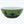 Traditional oriental-style green and white serving bowl with intricate design