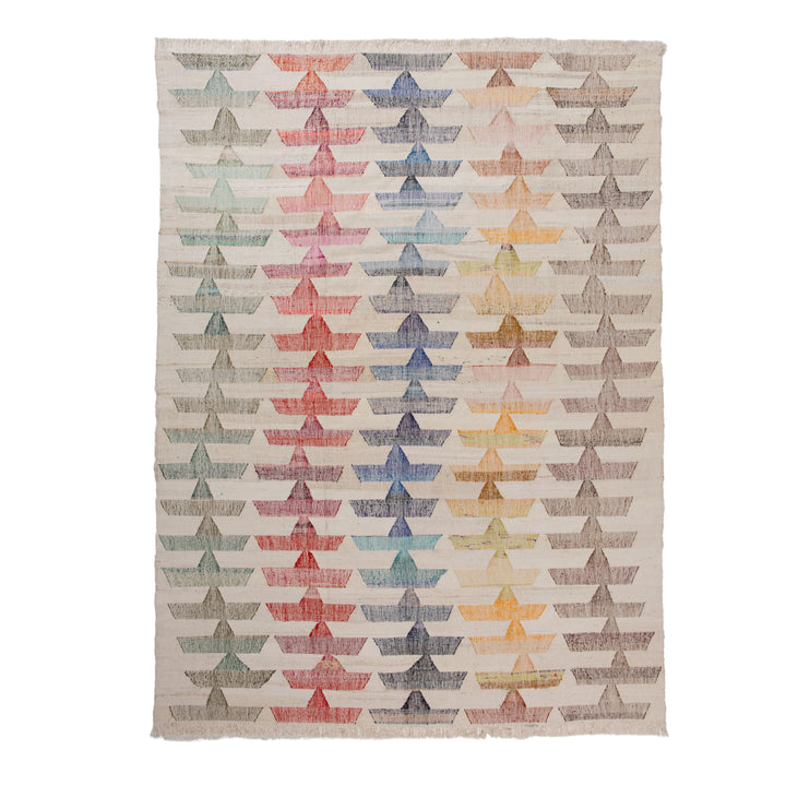 Flatweave Wool Cotton Rug - 9'5"x12'8"