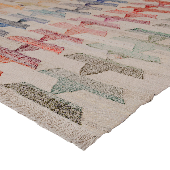 Flatweave Wool Cotton Rug - 9'5"x12'8"