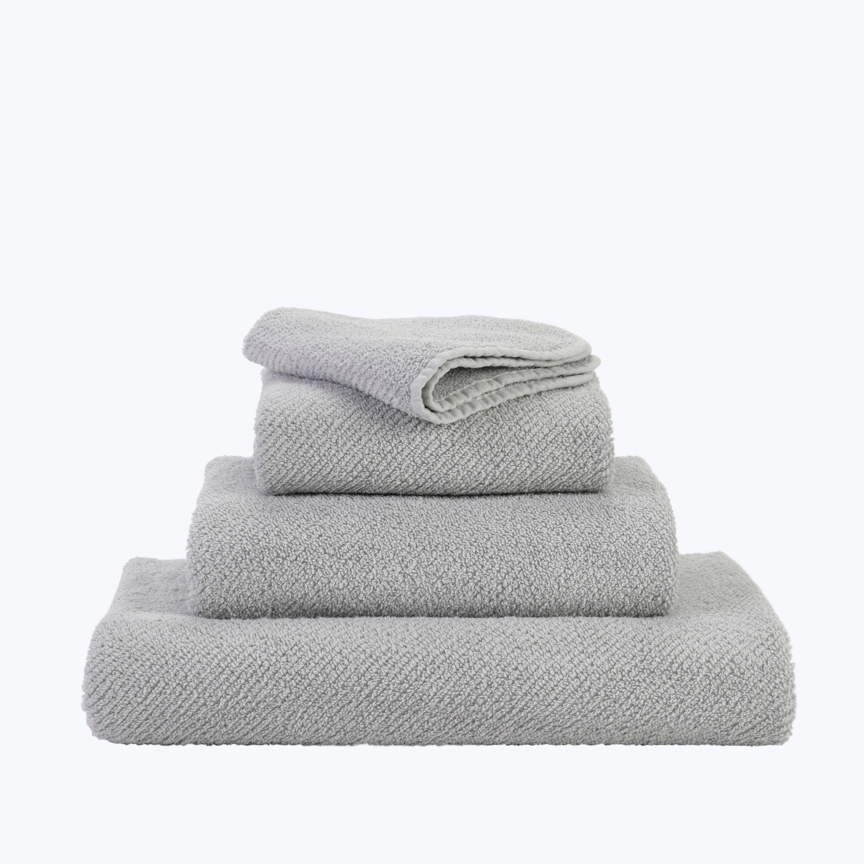 Twill Bath Towels, Platinum