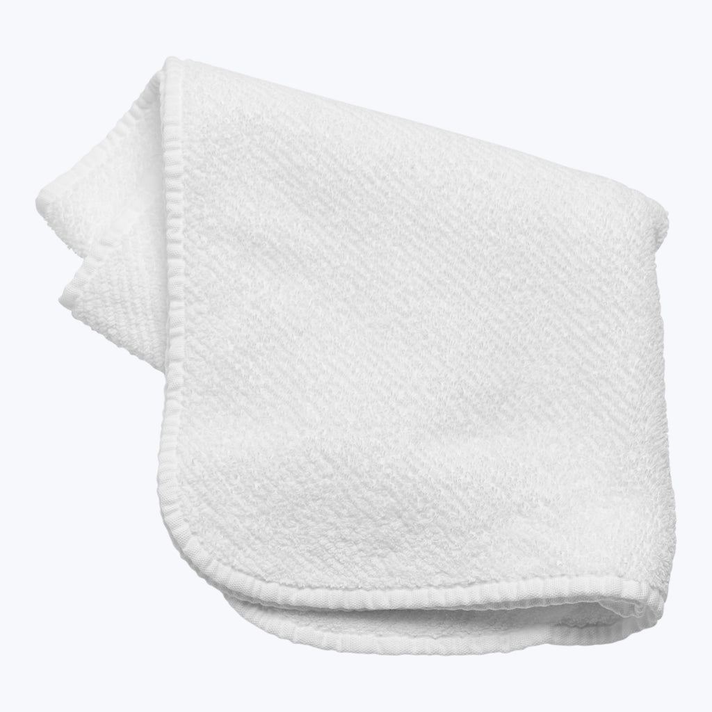 Twill Bath Towels, White