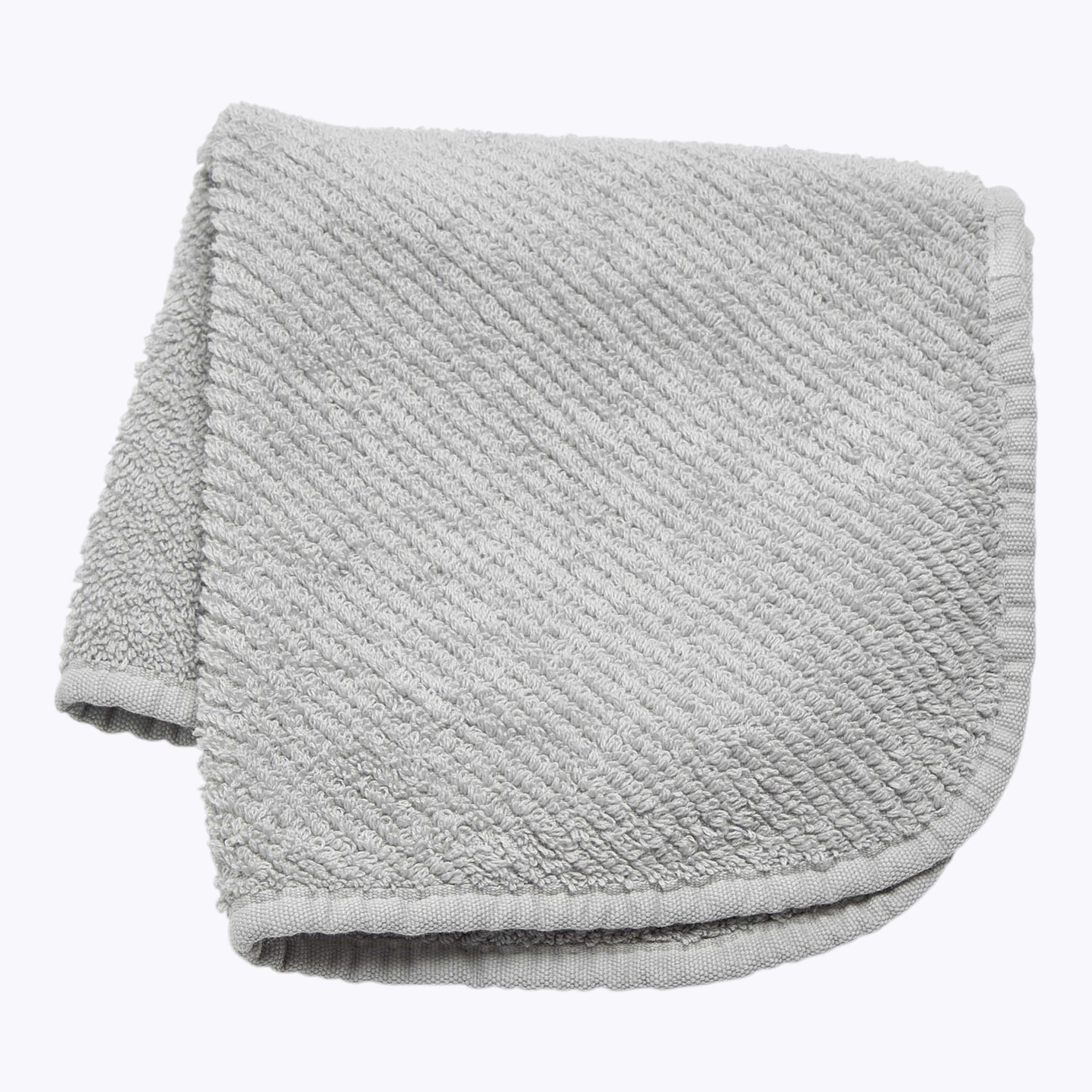 Twill Bath Towels, Platinum