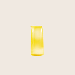 Minimalist blue glass jug with elegant design and subtle gradient - hover
