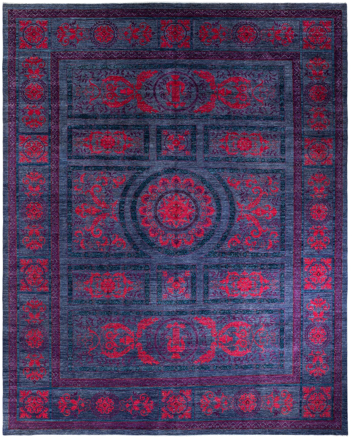 Blue Transitional Wool Rug - 11' x 14'10